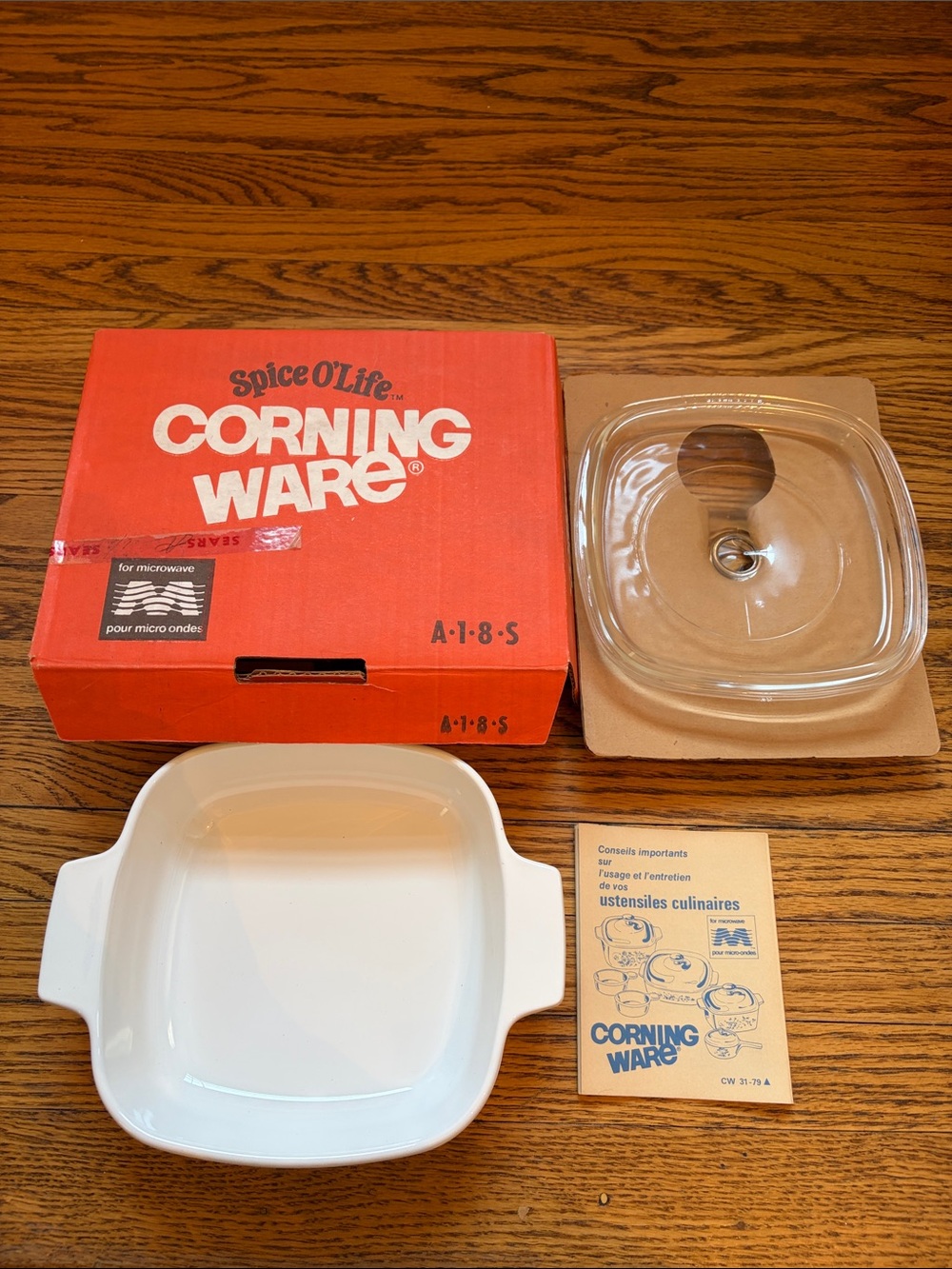Corningware Orange Spice O'Life Storage Box, In Box Never Used - Picture 5 of 11